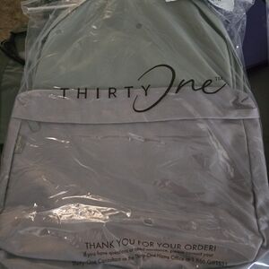 Thirty-One Olive and Gray Backpack